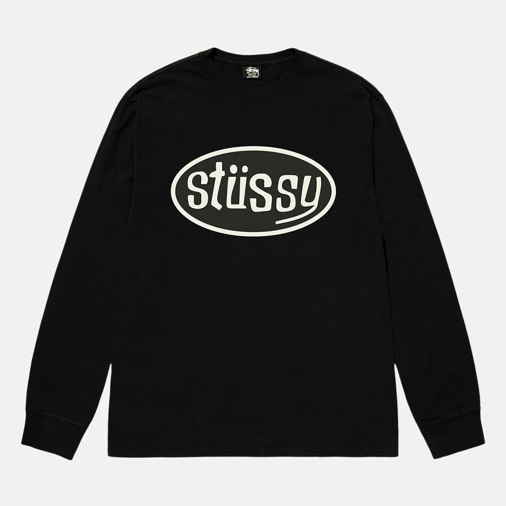 Stussy - Pitstop LS Tee: Black – arts - rec