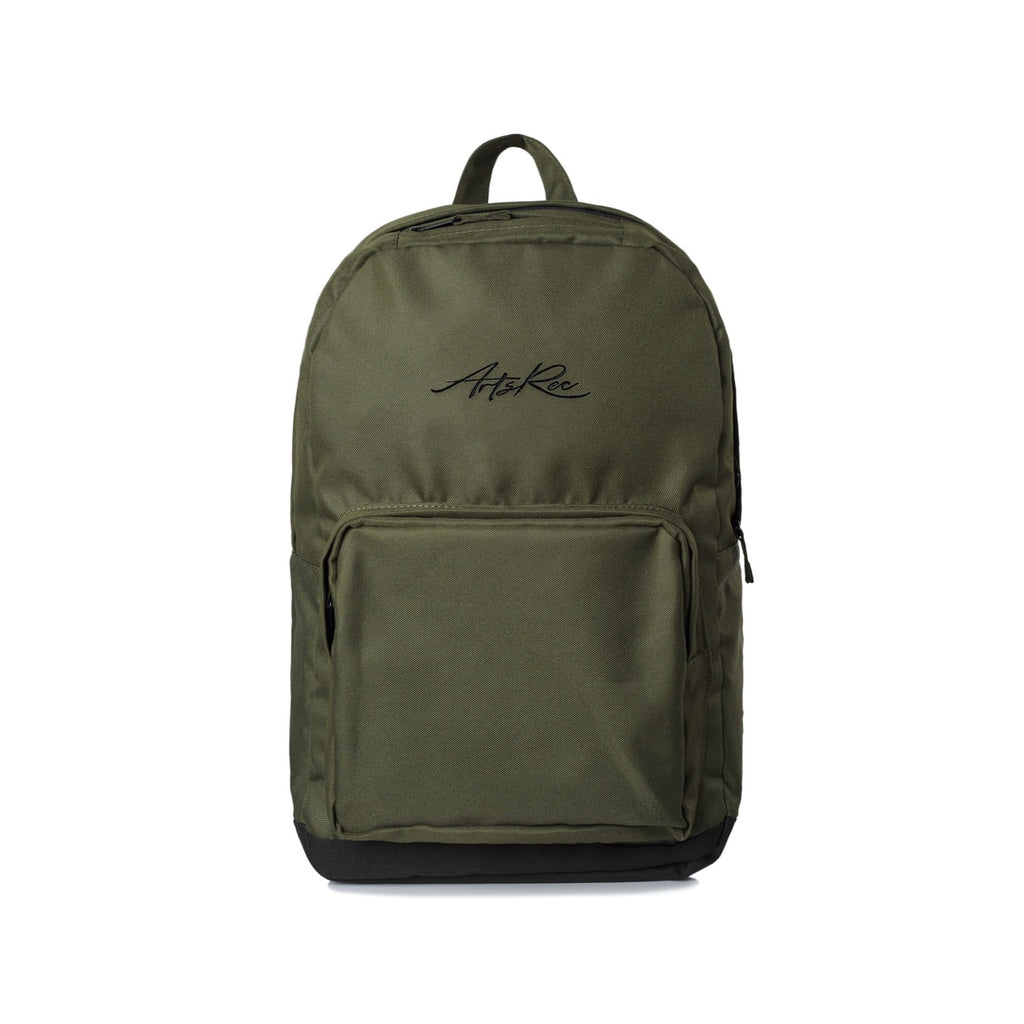 Arts-Rec Embroidered Script Backpack - Army