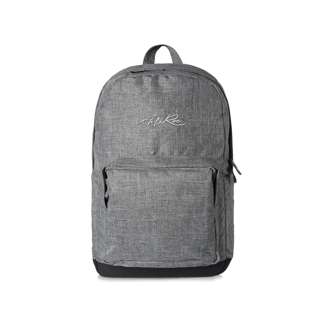 Arts-Rec Embroidered Script Backpack - Stone Grey