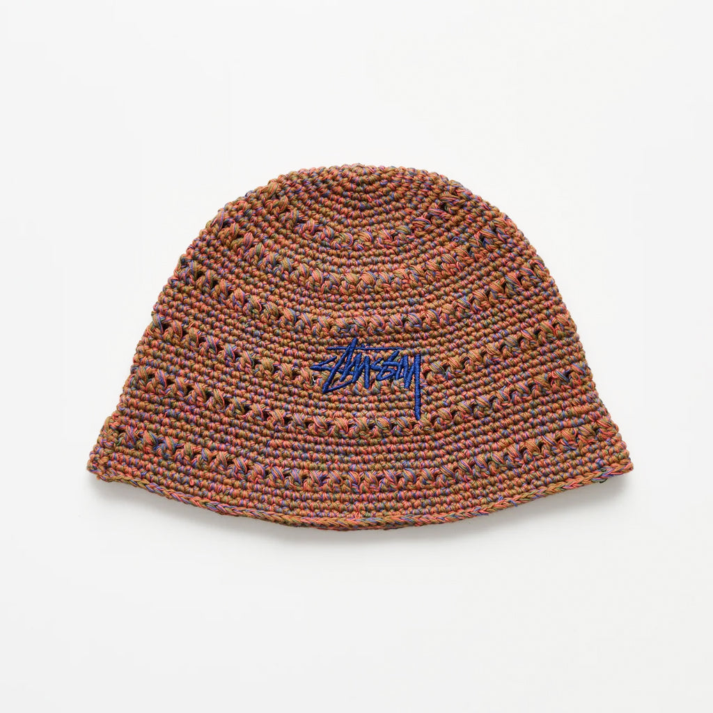 Stussy : Hemp Stock Knit Bucket Hat - Multi Brown – arts - rec