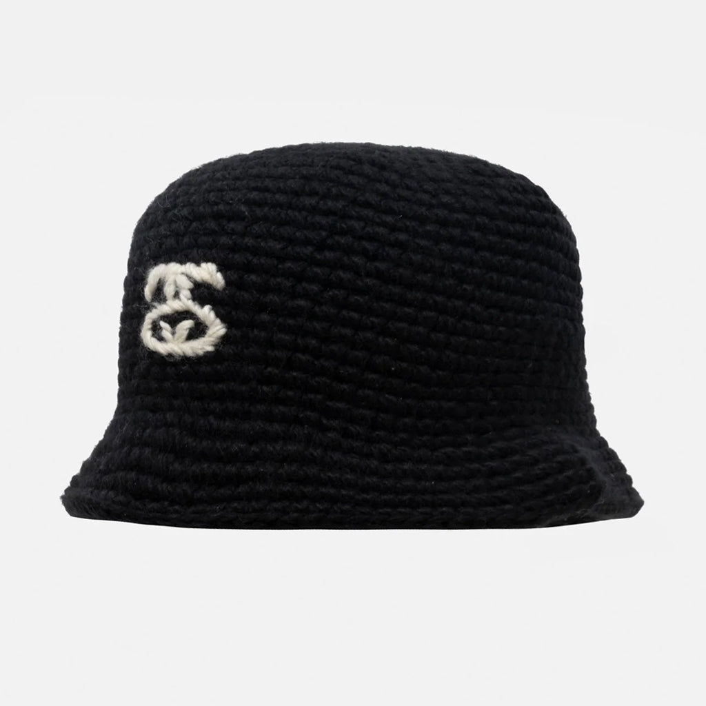 Stussy : Bucket Hat SS Link Knit - Black – arts - rec