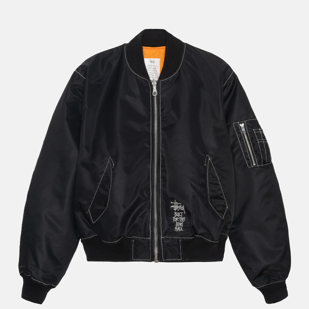 Stussy: Built Reversible Bomber Jacket - Black – arts - rec