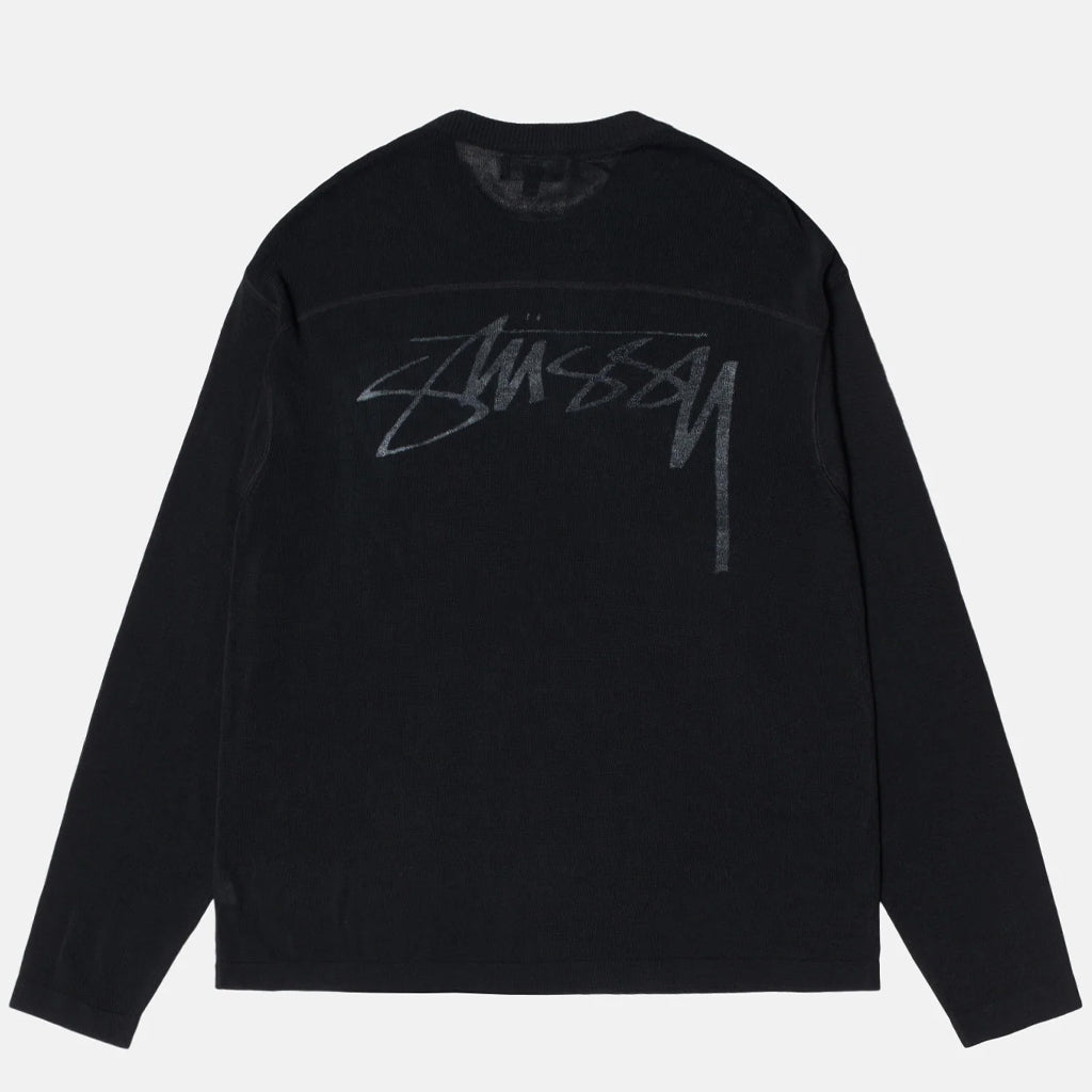 Stussy - Football Sweater : Black – arts - rec