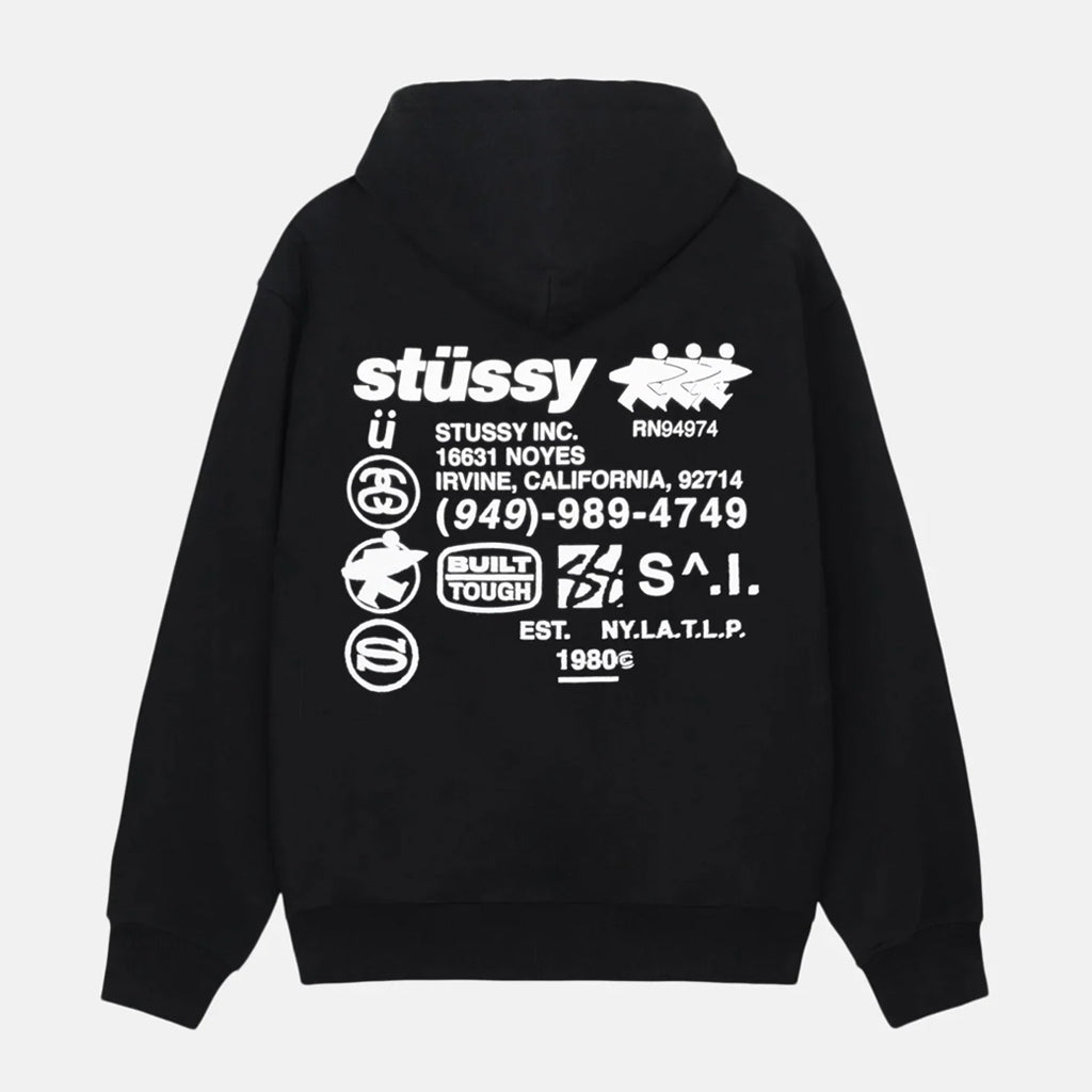 Stussy: Men's DNA Zip Hood (Black) – arts - rec