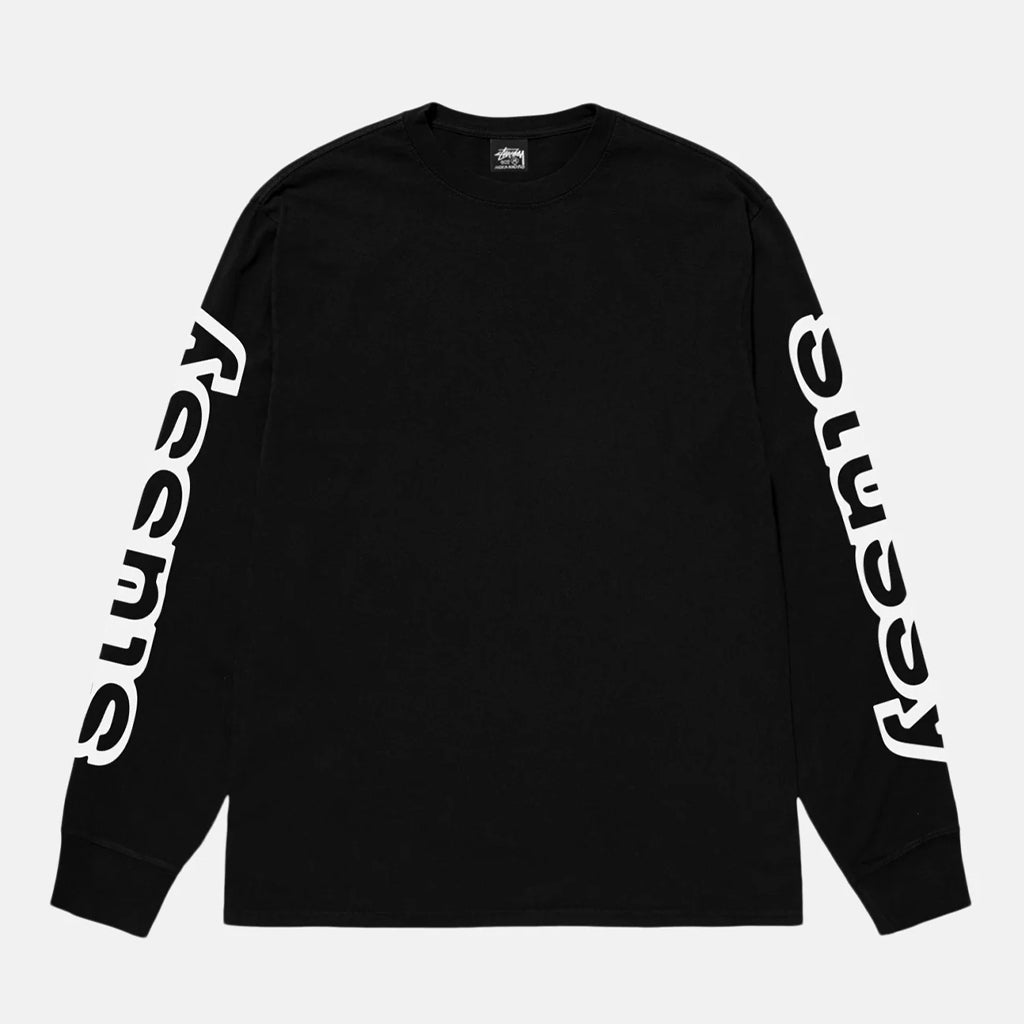 Stussy - Sideways LS Tee : Black – arts - rec