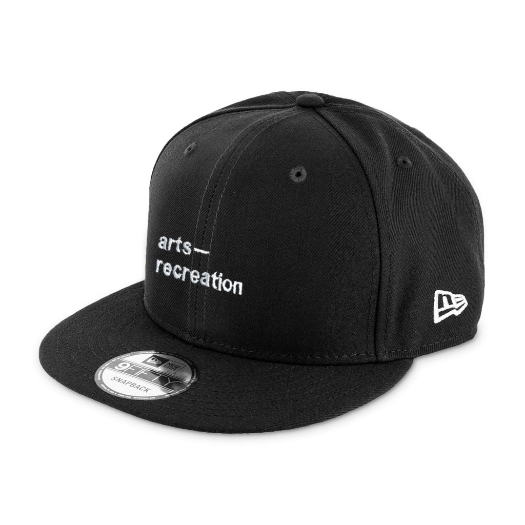Arts-Rec x New Era 9Fifty Stacked Logo Hat - Black