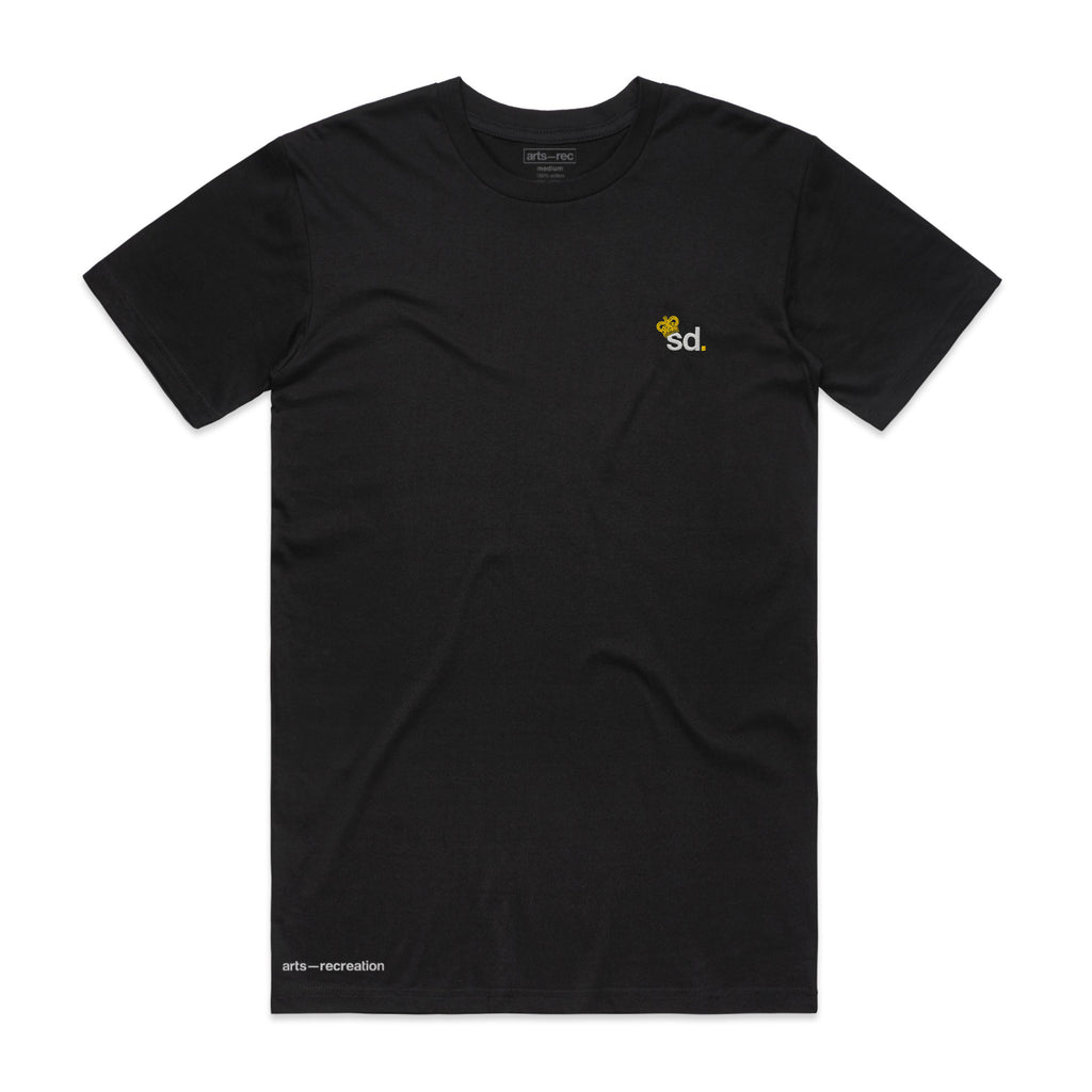Arts-Rec SD Crown Embroidered Tee - Black