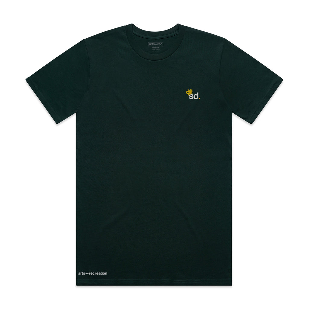Arts-Rec SD Crown Embroidered Tee - Forest