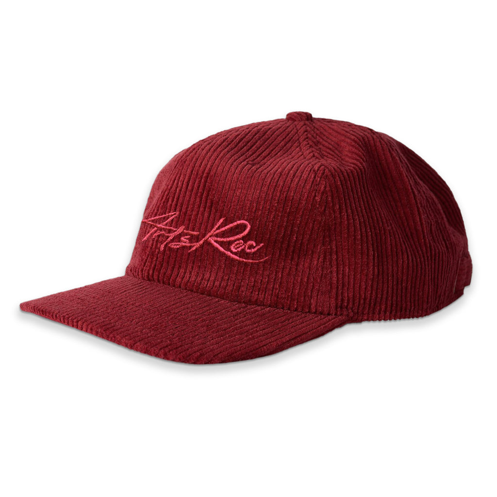 Arts-Rec Embroidered Script Cord Hat - Red